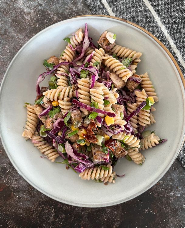 Tahini pasta salad - Natlicious food