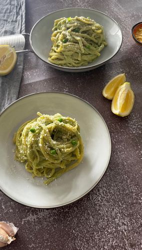 pea-and-tofu-pasta