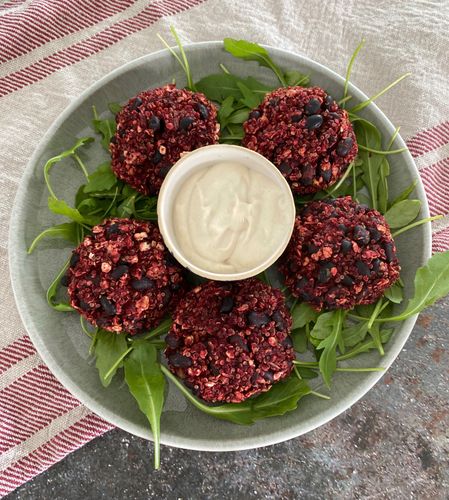 beetroot-and-black-bean-patties