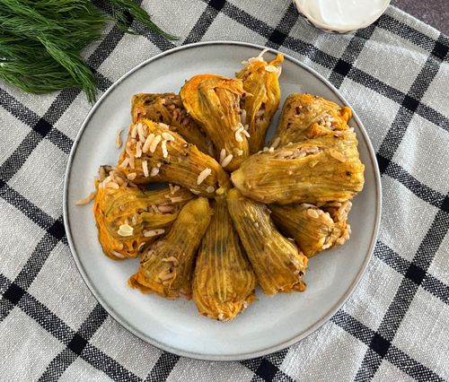 greek-stuffed-zucchini-blossoms