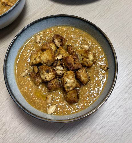 pumpkin-and-green-lentil-soup